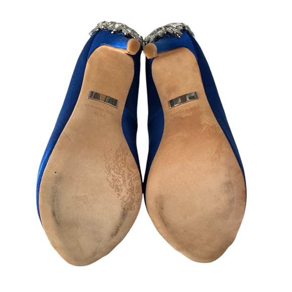 Badgley Mischka Kiara Satin Evening Pump - Picture 8 of 12